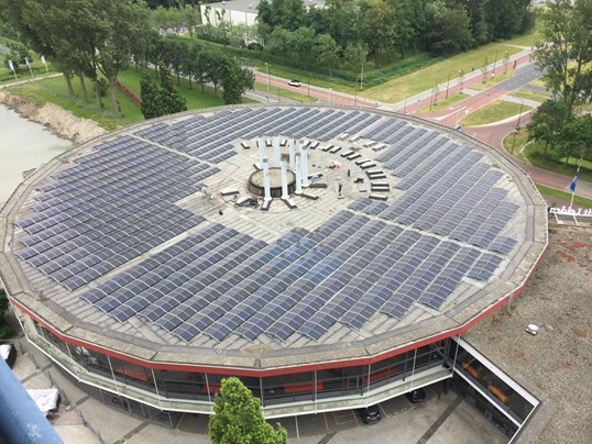 Grootste zonnedak Universiteit Leiden