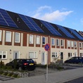 Huizen met zonnepanelen