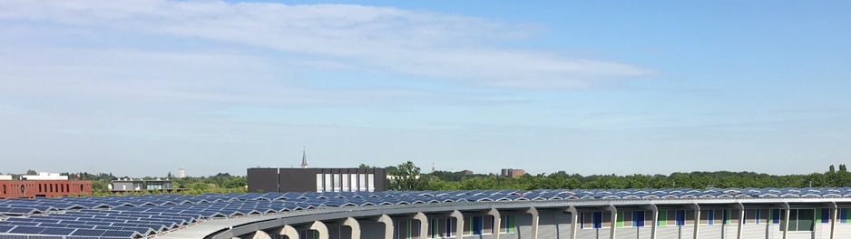 Zonnepanelen op het Munnikenheidecollege